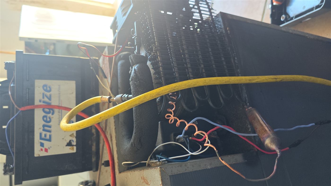 12V DC caravan fridge being repaired and regassed in Bedfordview
