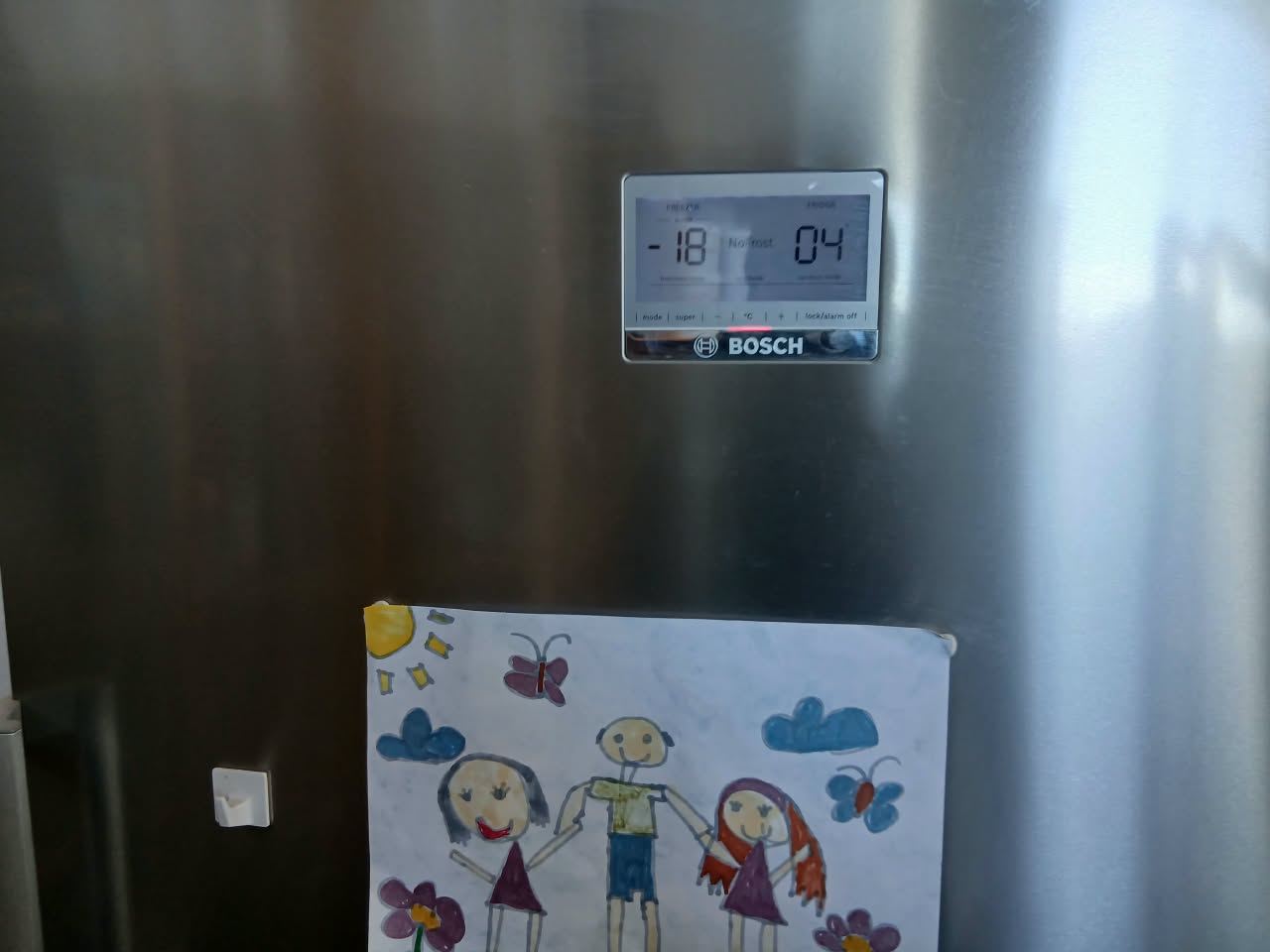 Bosch NoFrost fridge-freezer working again at -18 degrees freezer and 4 degrees fridge after repair in Midstream