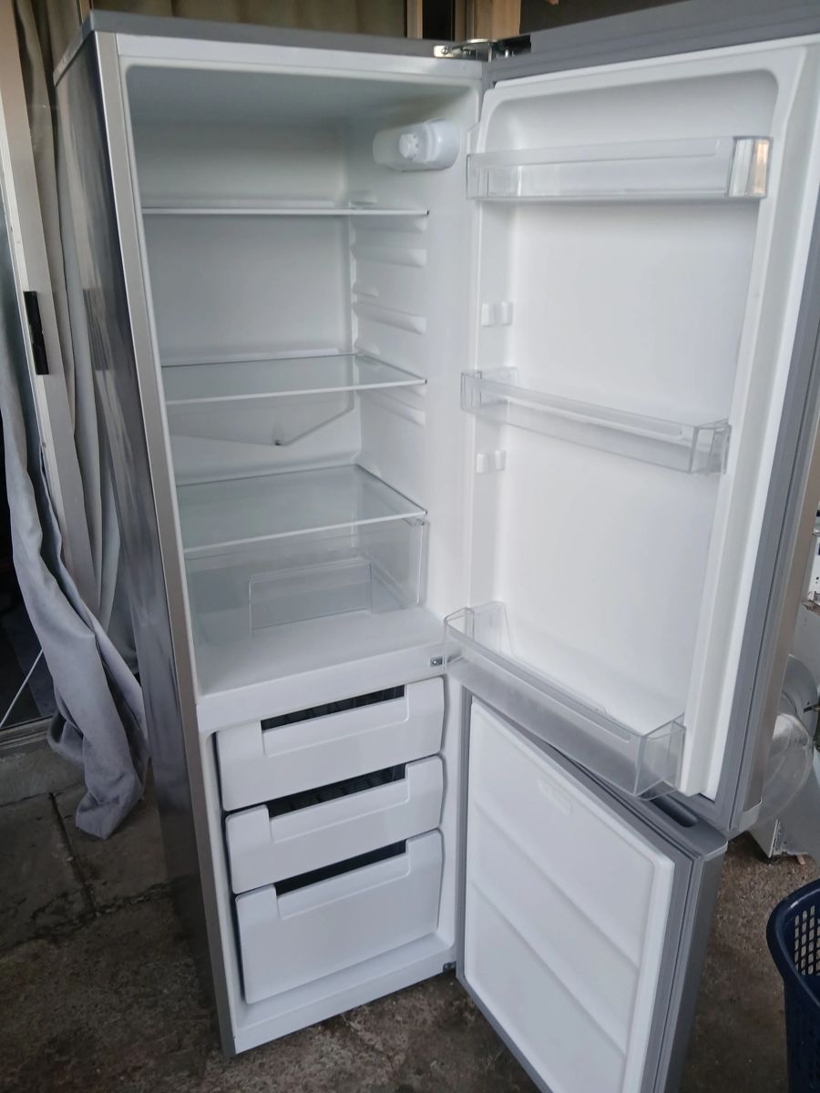 Inside the repaired KIC fridge-freezer, cooling again after a compressor replacement