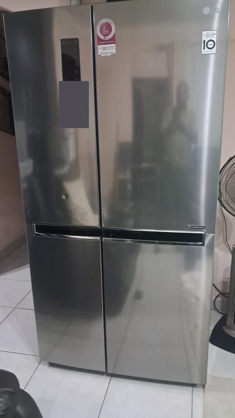 LG side-by-side fridge-freezer with Inverter Linear compressor regassed in Birch Acres, Kempton Park